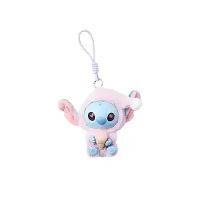 Blind Box-Stitch Eat Something Before Sleep Series Blind Box Plush Vinyl Toys Cute Doll Replica Mystery Box Bag Pendant Decor Gift