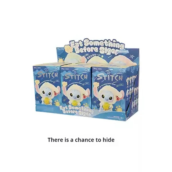 Blind Box-Stitch Eat Something Before Sleep Series Blind Box Plush Vinyl Toys Cute Doll Replica Mystery Box Bag Pendant Decor Gift
