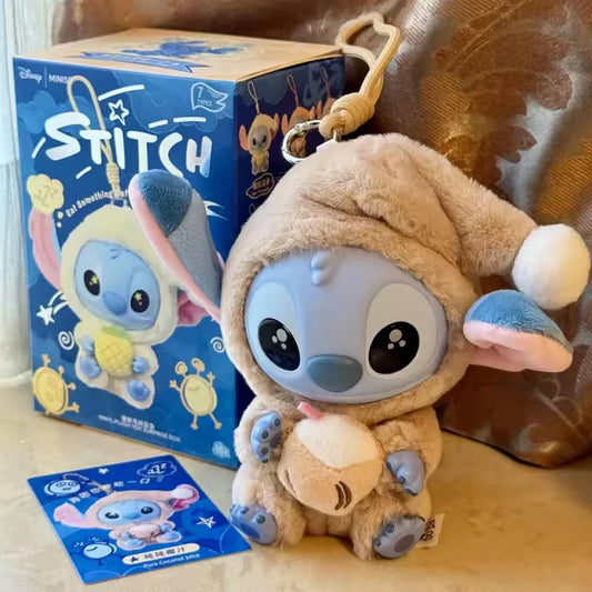 Blind Box- Disney Stitch Eat Something Before Sleep Blind Box Mystery Bag Vinyl Plush Doll Toys Pendant Surprise The Monsters Gifts