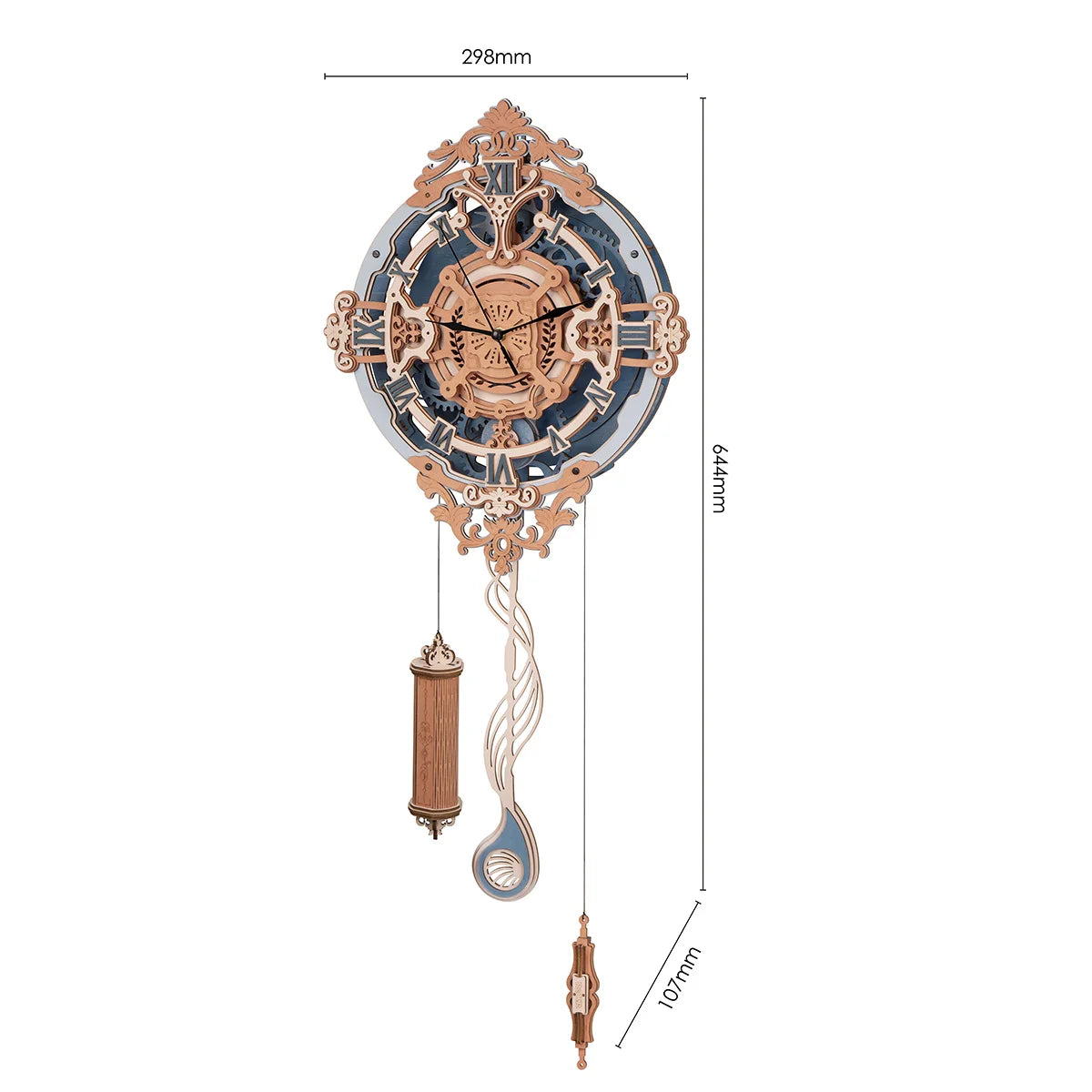 Rokr  [Time Art Romantic] Wall Clock Model Toys for Children Kids