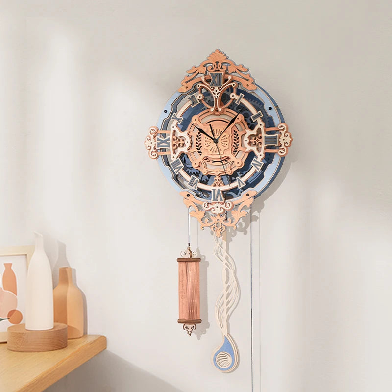 Rokr  [Time Art Romantic] Wall Clock Model Toys for Children Kids