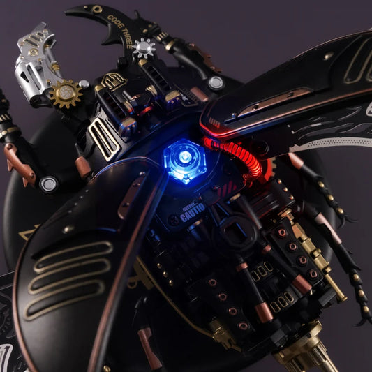 Rokr [The Storm Beetle] DIY Moveable Mechanic Organism 3D Puzzle Series Steampunk Design Funny Toys for Kids Child