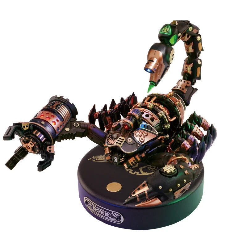Rokr [Emperor Scorpion] 3D Puzzle with Motor & Light Interactive Funny Assembly Moveable Toys Gifts for Teens Adults MI04
