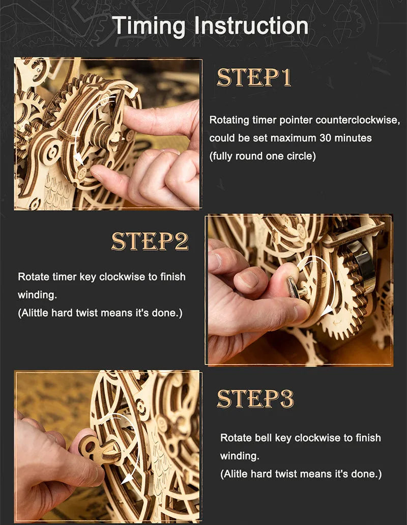 Rokr [Owl Clock] Mechanical 3D Wooden Puzzle