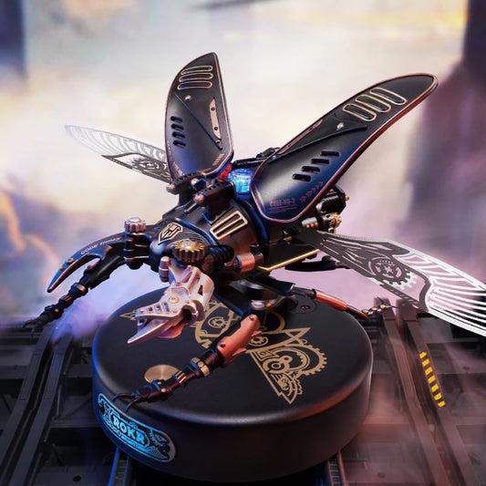 Rokr [The Storm Beetle] DIY Moveable Mechanic Organism 3D Puzzle Series Steampunk Design Funny Toys for Kids Child