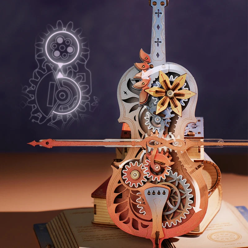 Rokr [Symphony of Gorgeous Dreams] Mechanical Music Box Pre-colored Design Gift for Family Kids BuildToy