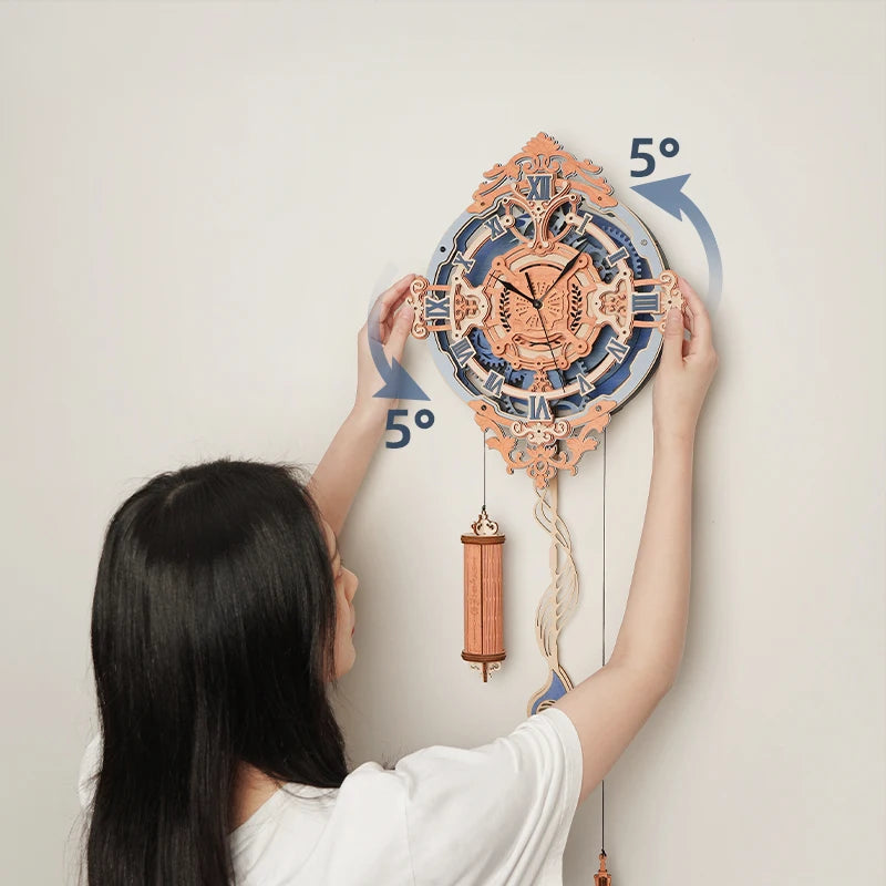 Rokr  [Time Art Romantic] Wall Clock Model Toys for Children Kids