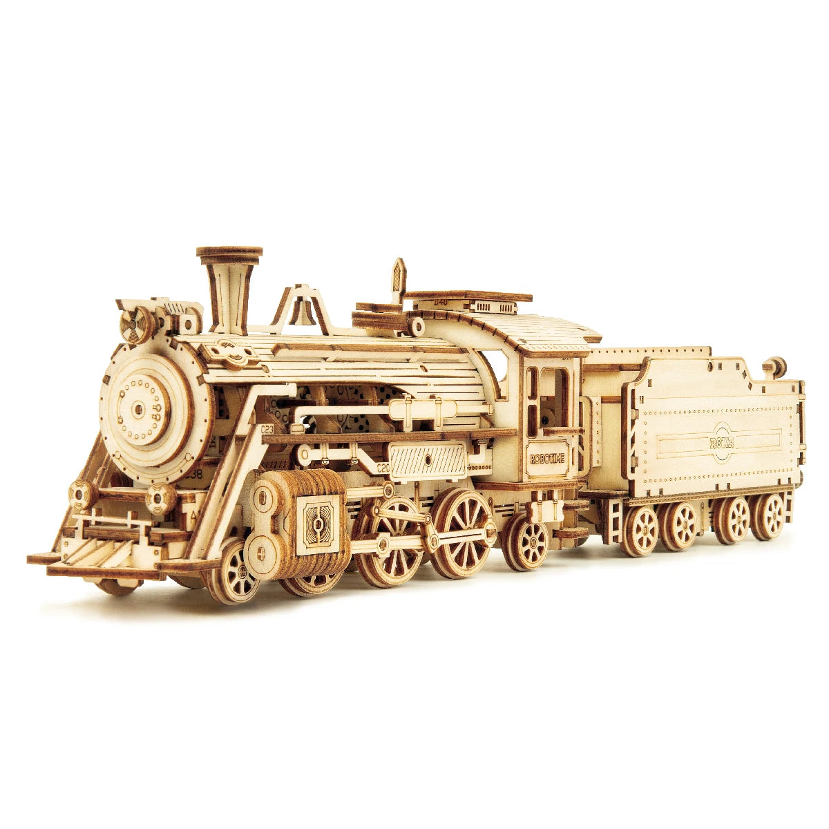 Rokr [Transportation Series]3D Puzzle Movable Steam Train,Car,Jeep Assembly Toy Gift for Children Adult Wooden Model Building Block Kits