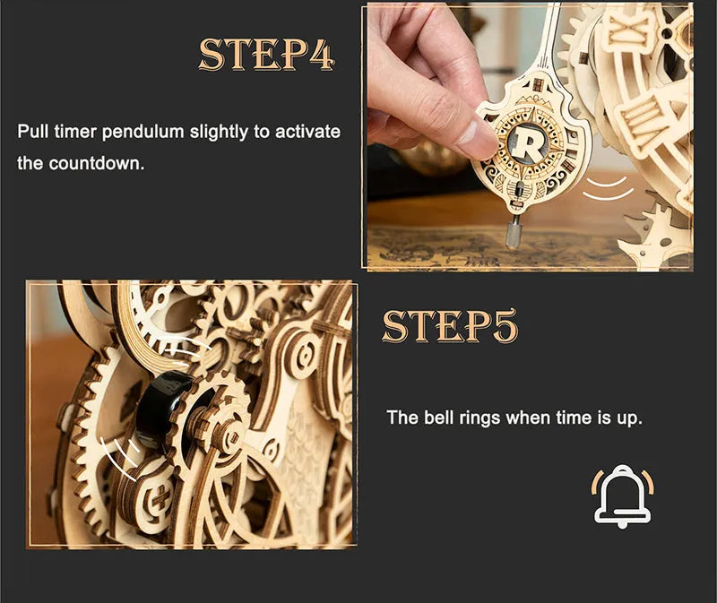 Rokr [Owl Clock] Mechanical 3D Wooden Puzzle