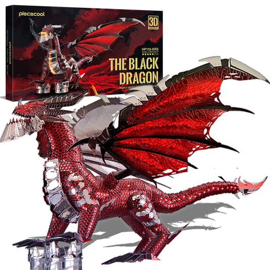 [The Black Dragon] Metal Model Kits DIY 3D Model Adult Puzzle Educational Model
