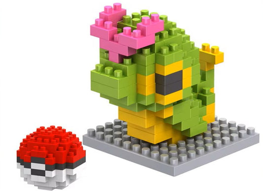 Pokémon [Caterpie] Mini Building Blocks Model | DIY Plastic Brick Puzzle Model Toy