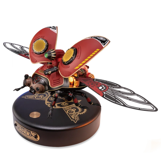 Rokr [Scout Beetle] Metal Punk Style 3D Puzzle Gift for Boys Adults Easy Assembly Mechanical Design DIY Toys