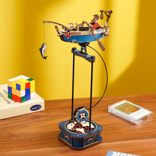 Rokr [Ocean Fisher] 3D Puzzle DIY Pendulum Toy Gifts for Family Colleague Home Decoration Toys Building Block Kits
