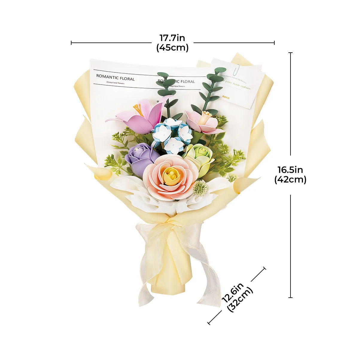 Rokr [Spring Time] Bouquet DIY 3D Puzzle with 6 Kind of flowers Best Gifts for Your Wife Family Building Block Kits