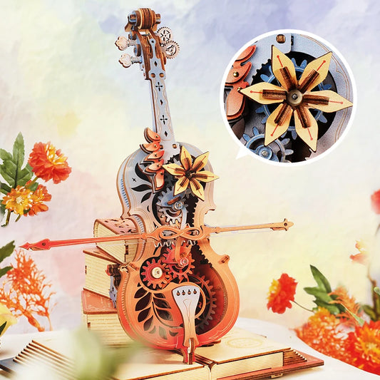 Rokr [Symphony of Gorgeous Dreams] Mechanical Music Box Pre-colored Design Gift for Family Kids BuildToy