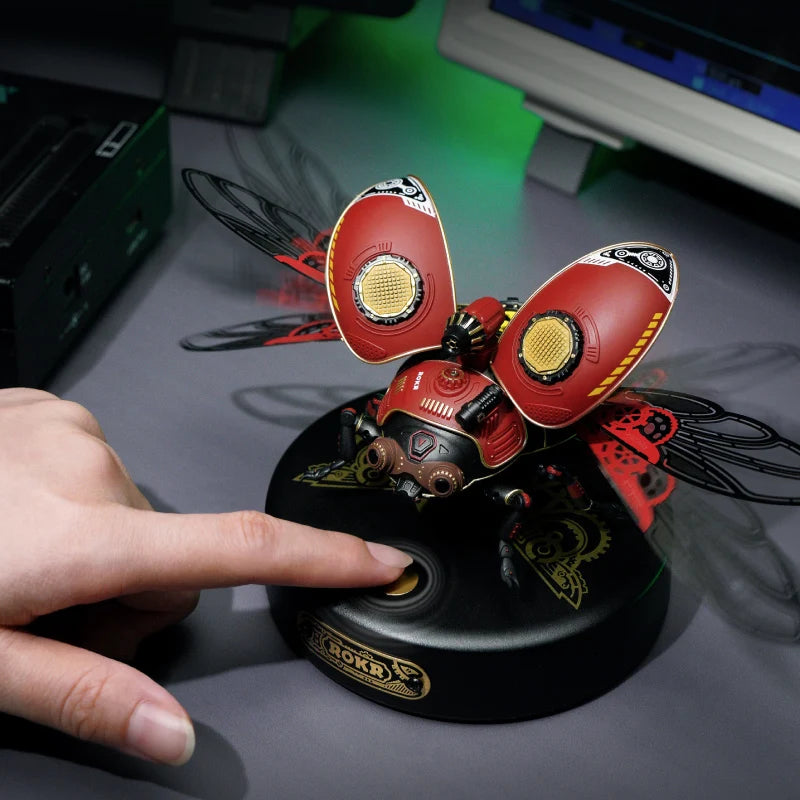Rokr [Scout Beetle] Metal Punk Style 3D Puzzle Gift for Boys Adults Easy Assembly Mechanical Design DIY Toys