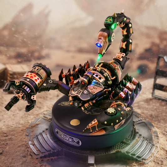 Rokr [Emperor Scorpion] 3D Puzzle with Motor & Light Interactive Funny Assembly Moveable Toys Gifts for Teens Adults MI04